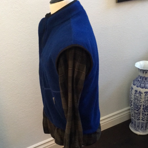 The North Face cobalt blue fleece vest - Picture 3 of 12